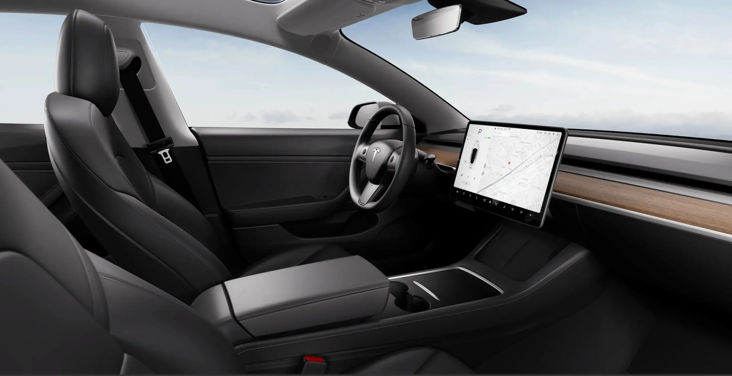 tesla model 3 interiors